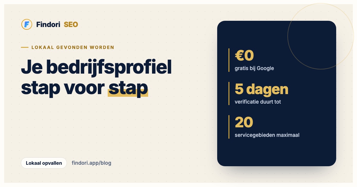Google Bedrijfsprofiel aanmaken en optimaliseren in 2026