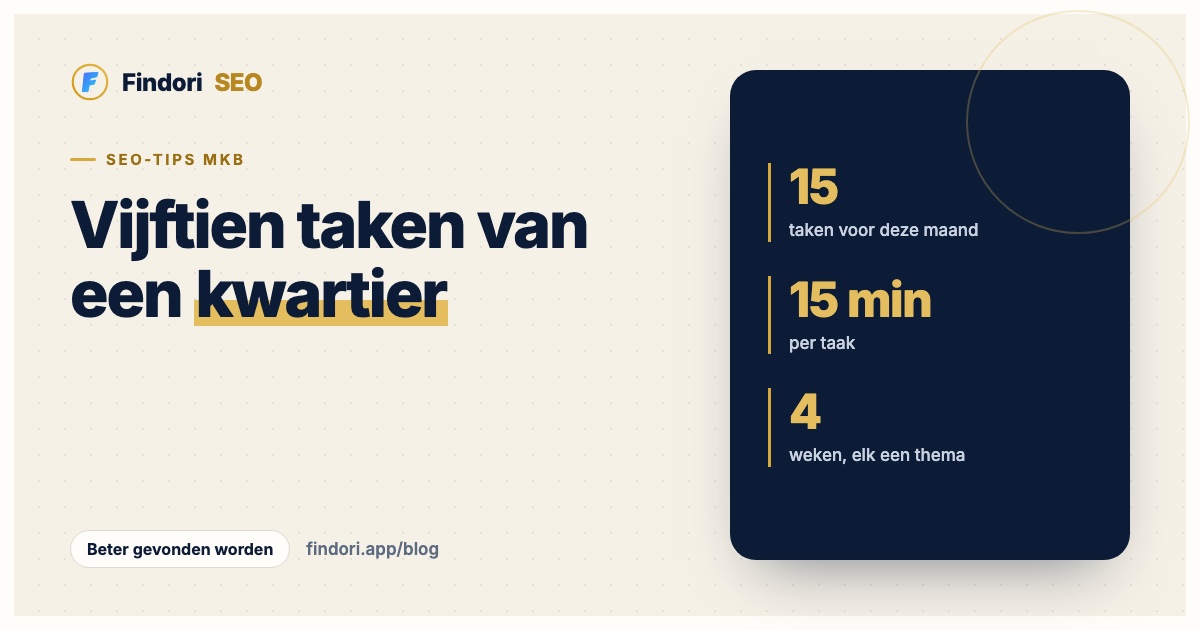 SEO-tips voor kleine bedrijven: 15 taken voor deze maand