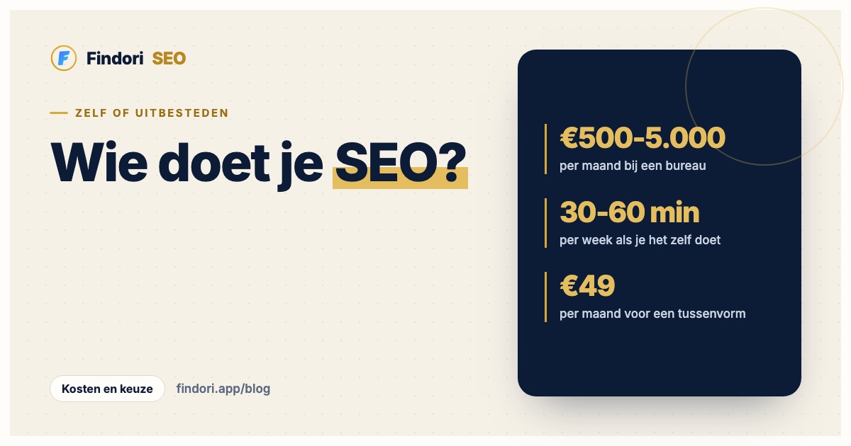 SEO uitbesteden of zelf doen: zo maak je de keuze