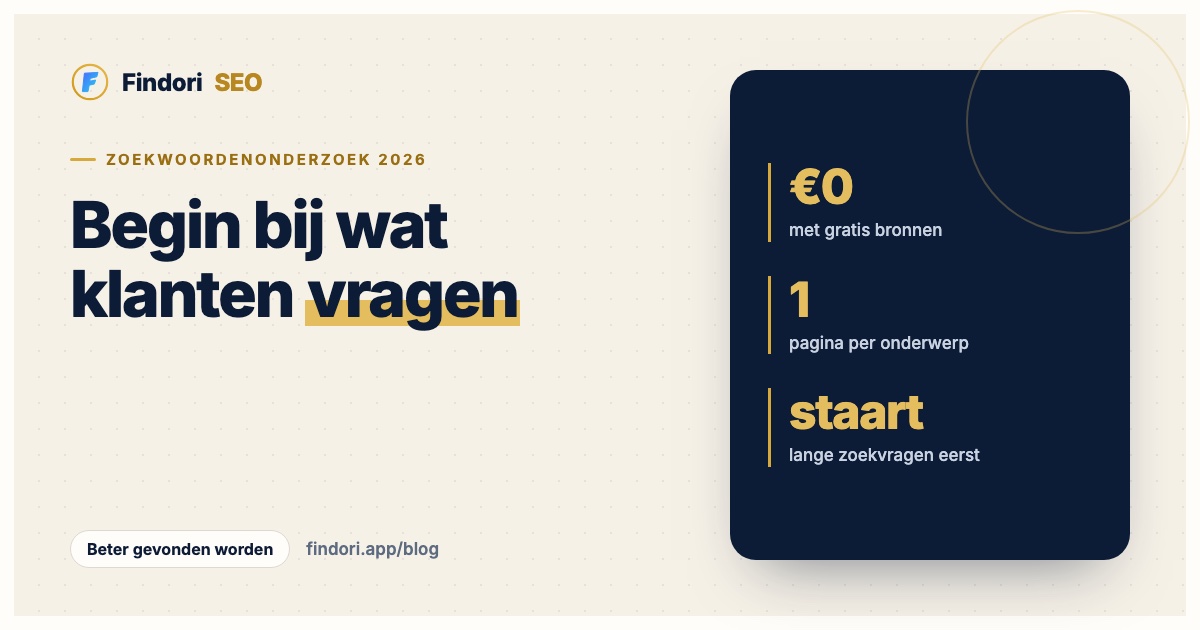 Zoekwoordenonderzoek doen zonder dure tool